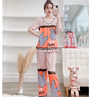 Set pijama họa tiết nhiều mẫu lụa mango