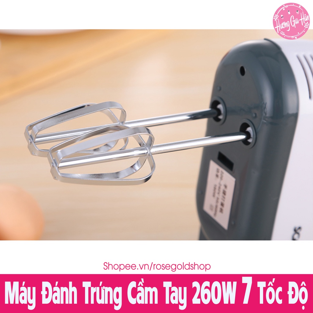 Máy Đánh Trứng Cầm Tay Scarlett 260W 7 Tốc Độ Kèm 2 Que Đánh Trứng, 2 Que Đánh Bột