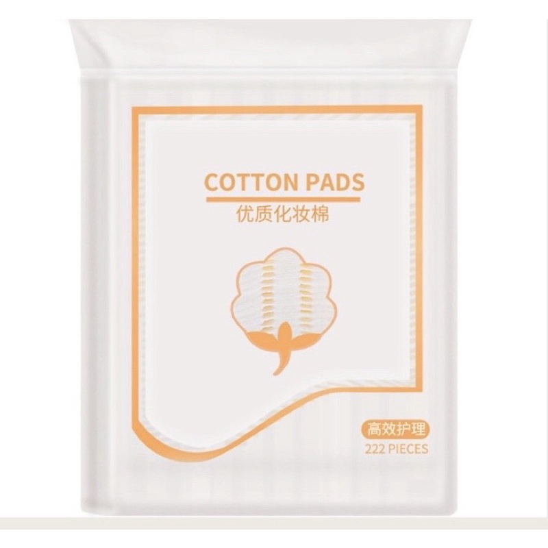 Bông tẩy trang 3 lớp Cotton Pads Túi 222 miếng 2021