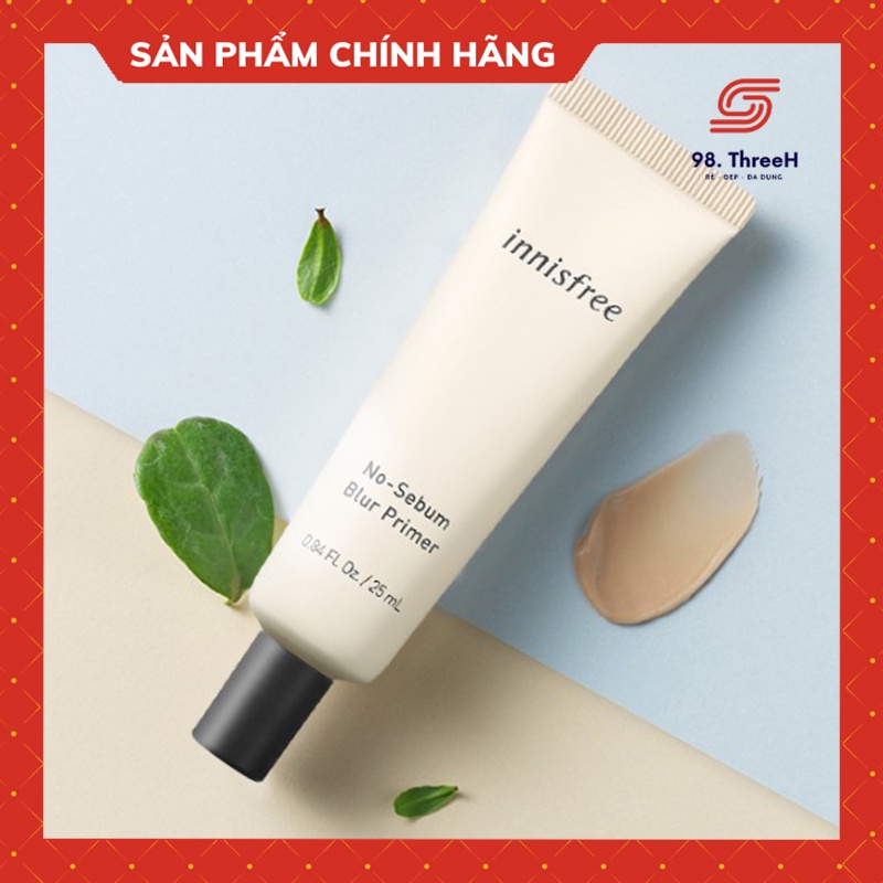 Kem lót kiềm dầu làm mịn innisfree No Sebum Blur Primer 25ml -98.ThreeH Cosmetic