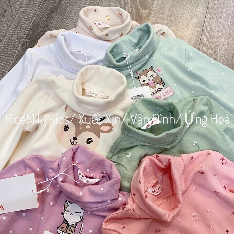 Áo cao cổ dài tay bé trai bé gái xuất dư xịn 1