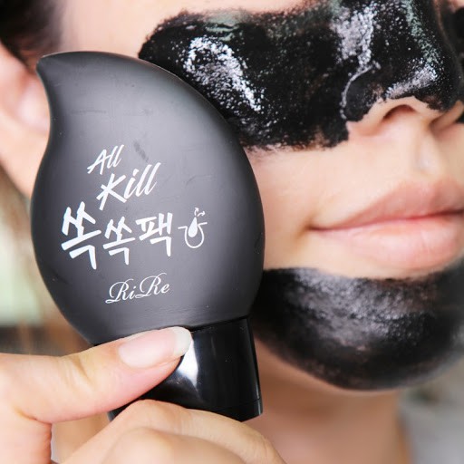 Mặt Nạ Lột Mụn Đầu Đen Rire All Kill làm sạch triệt để mụn đầu đen trên da, cuốn đi bụi bẩn, bã nhờn, dầu thừa tích tụ | BigBuy360 - bigbuy360.vn