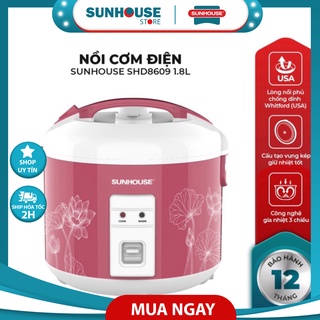 ✅ nồi cơm điện 1.8l sunhouse shd8609 - sunhouse store