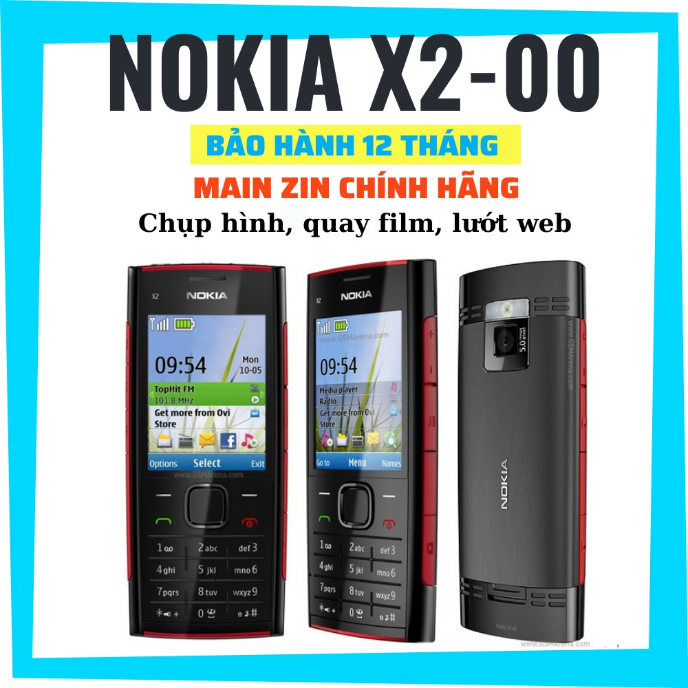 Điện thoại Nokia X2-00 giá rẻ, hàng chất lượng tốt, bảo hành 1 năm