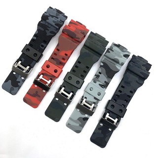 Dây đeo đồng hồ từ silicon họa tiết rằn ri thay thế cho CASIO G-Shock GA-110/ 100/ 120/ GD120