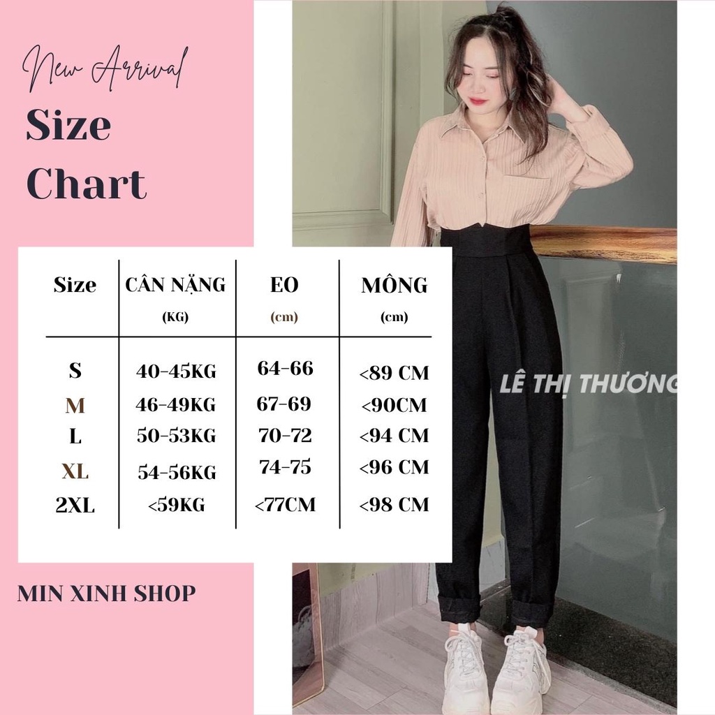 Quần Baggy Nữ Lưng Cạp Siêu Cao, Quần Dài Nữ Cạp V Khóa Sau Lưng Đi Học Đi Làm Trẻ Trung Cá Tính 2 Màu Nâu Đen_mã M1889
