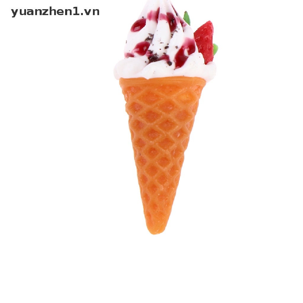 Zheng Nhà Búp Bê Đồ Chơi Thực Phẩm Và Cây Kem Mini Mô Phỏng Phong Cảnh Mini cone