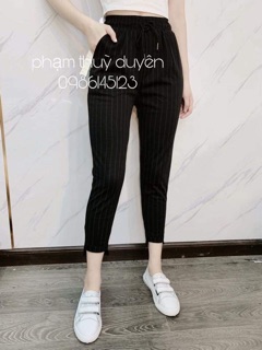 Quần đũi kẻ sọc nữ