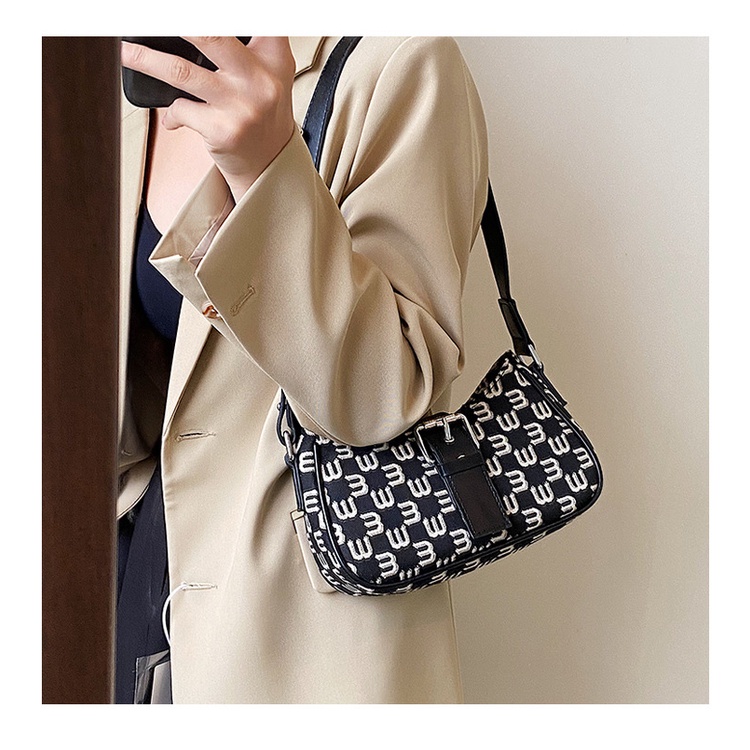 Túi Xách JASMIN NOIR Đeo Vai Vải Bạt Thời Trang Nữ Đơn Giản