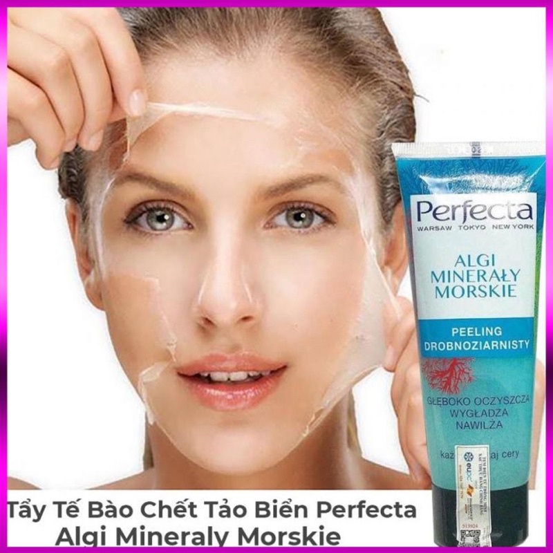 Tẩy  Da Chết Tảo Biển Perfecta Algi Mineraly Morskie Và Enzyme Tẩy Tế Bào Chết Kỷ Tử Perfecta Jagody