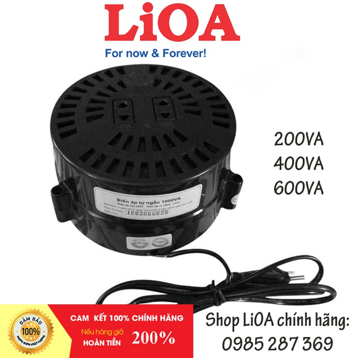 Biến Áp Đổi Nguồn LIOA (Nguồn Vào 220V / Nguồn Ra 100-120V) 200/400/600VA