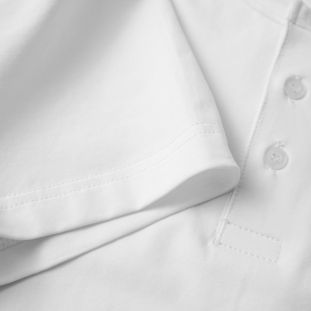 Áo thun nam cổ tròn CLAS có nút vải Cotton Compact kháng khuẩn, trẻ trung, năng động - HAPPYHOW