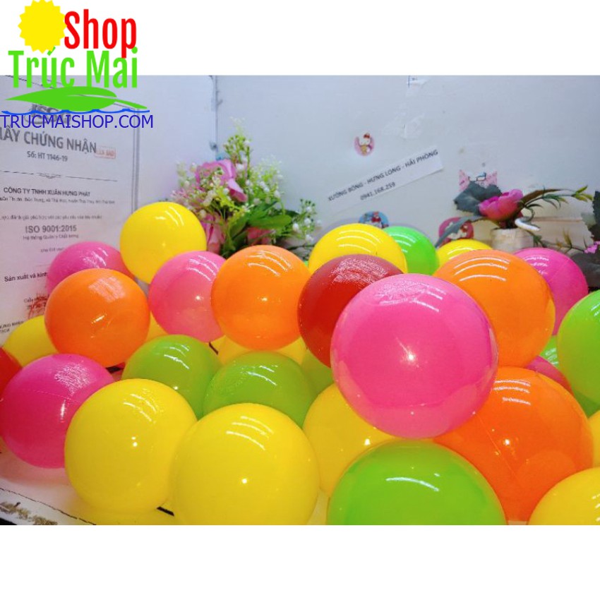 combo 25 quả bóng nhựa bể bơi -  Nhựa nhập Hàn Quốc - Sản xuất tại Việt Nam