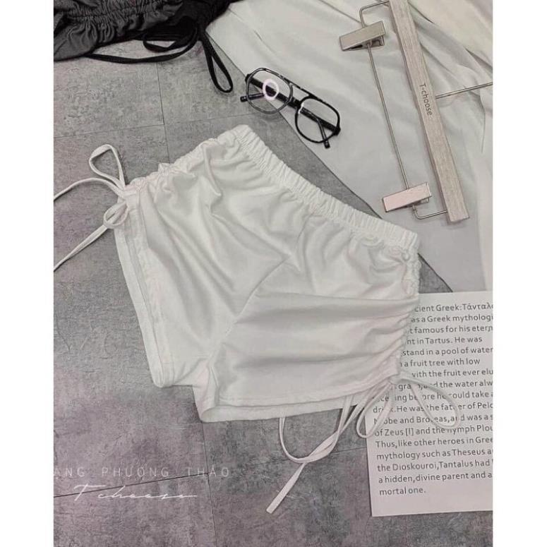 Quần Đùi Dây Rút Nữ LILY Dây Rút 2 Bên,Quần Đùi Dây Rút Trắng Đen,quần đùi trẻ trung năng động cho nữ | BigBuy360 - bigbuy360.vn