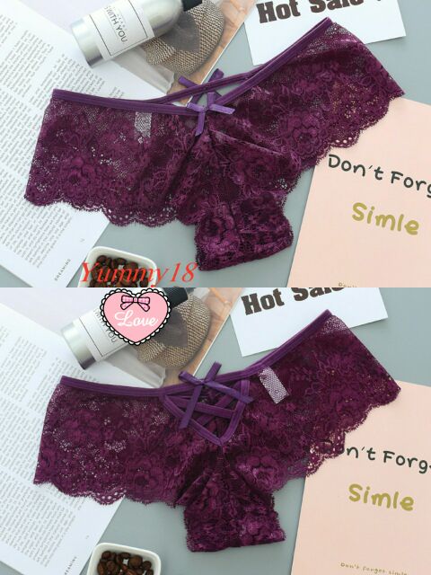 Quần chip ren sexy đan dây lưng 8032