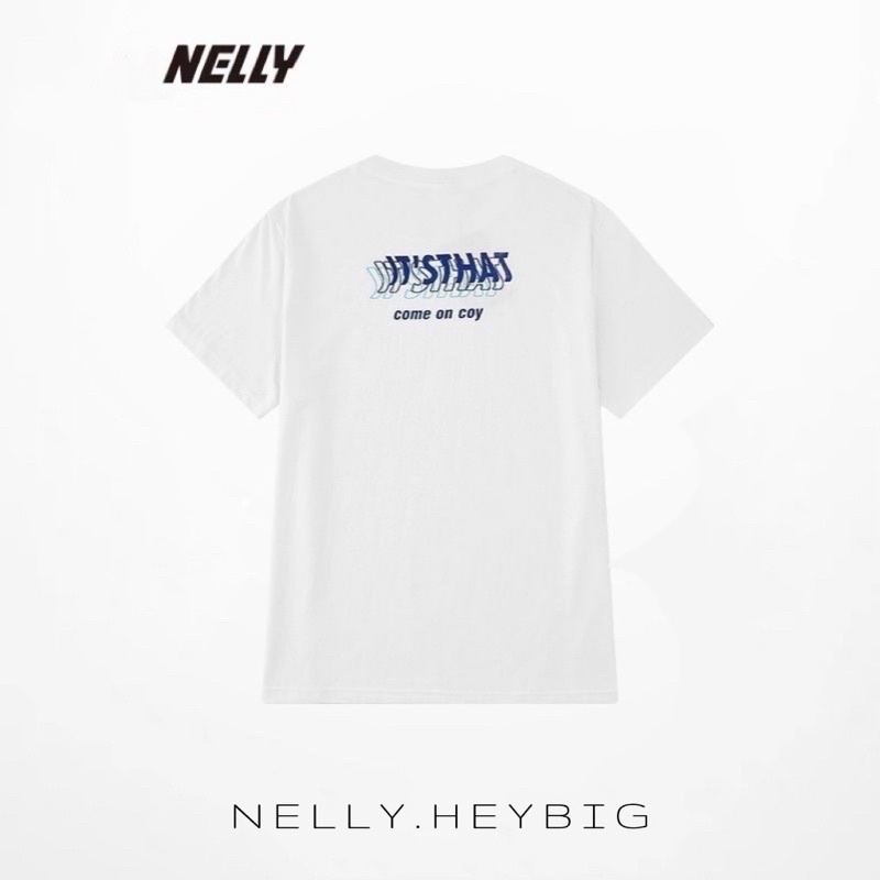 Áo thun tay ngắn 4610 Nelly Heybig form rộng dành cho nam và nữ coy