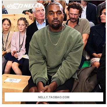 Áo Sweater Nelly Heybig trơn màu rêu