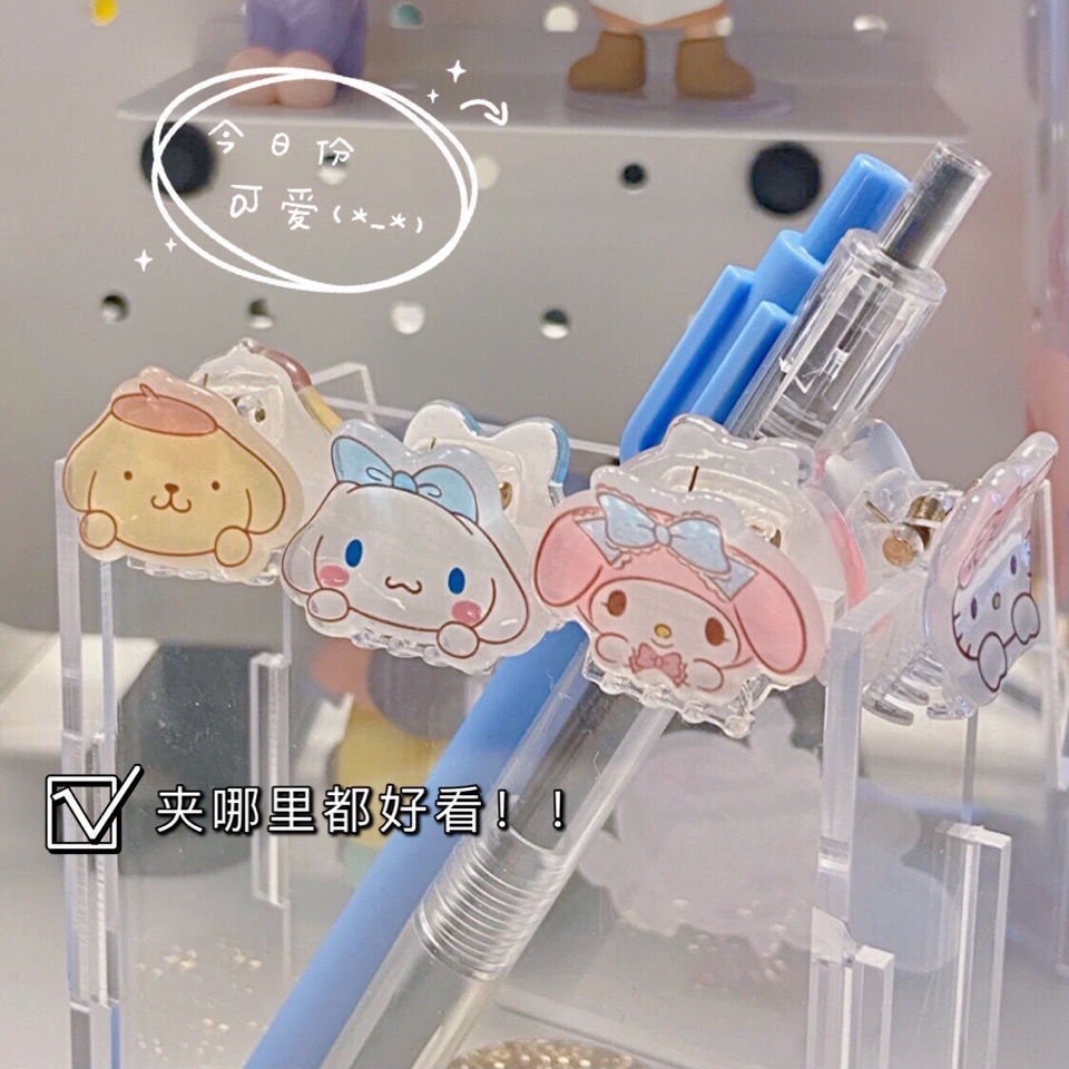 Bảng Viết Ghi Chú Bằng Acrylic Trong Suốt Tay Cầm Ngắn Gắn Đèn LED Dễ Thương