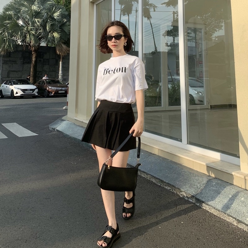 Túi kẹp nách nữ hot trend da PU trơn lì basic Trendy Muscat
