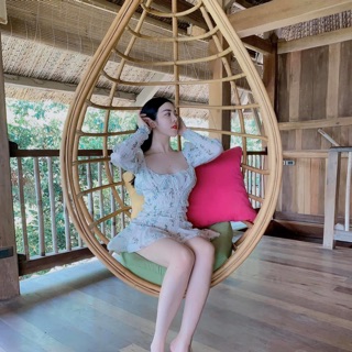 Đầm hoa ulzzang bo chun tôn dáng siêu đẹp