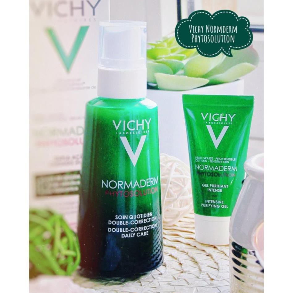 [MỚI] Sữa Rửa Mặt Vichy Dạng Gel Cho Da Dầu - Mụn Giúp Làm Sạch Sâu Và Giảm Bã Nhờn Normaderm Phytosolution Gel