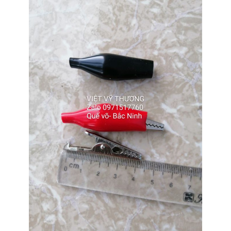 Kẹp cá sấu bình ắc quy 12v 50mm combo 10 bộ