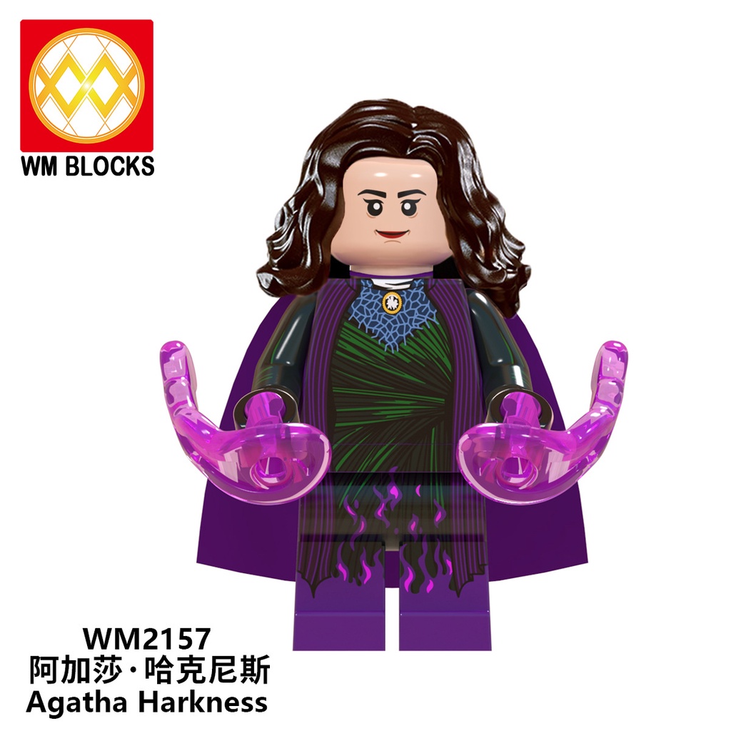 Minifigures Marvel DC Super Heroes Mẫu Nhân Vật Siêu Anh Hùng Wanda Vision WM6115 Mẫu Mới Siêu Đẹp