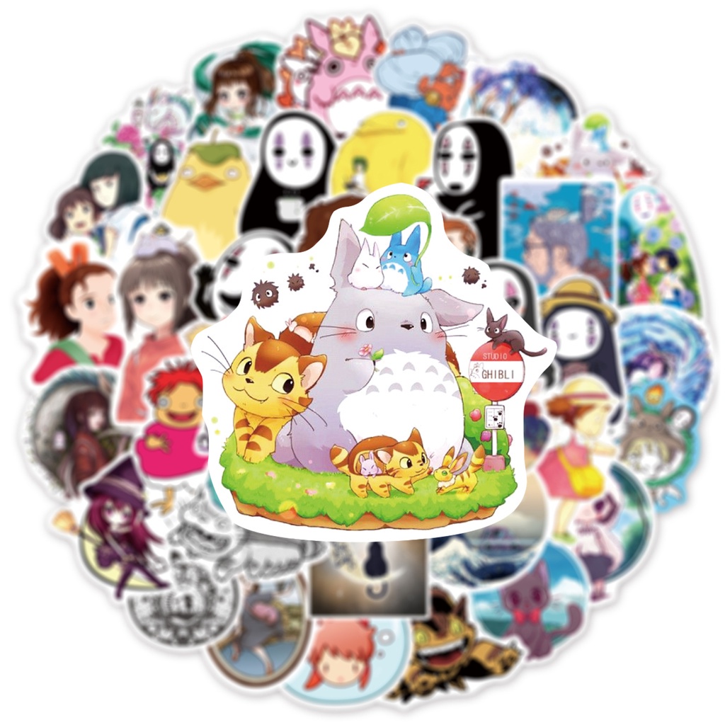 Set 100/50/25/10 Miếng Dán Họa Tiết Hoạt Hình Anime Nhật Bản Dùng Để Trang Trí Đa Năng