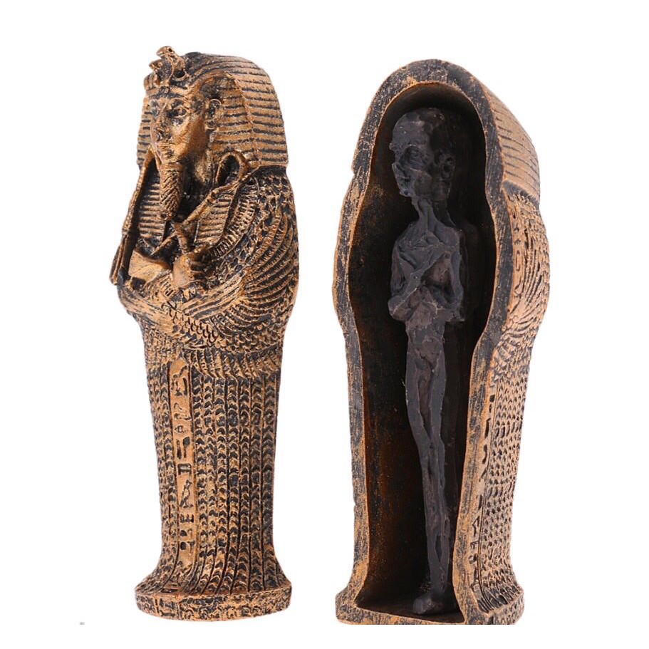 Mô hình xác ướp Ai Cập+quách cổ đại dùng trang trí bể cá,thuỷ sinh