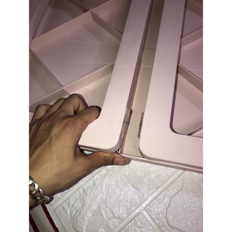 bàn học gấp gọn nhựa Việt Nhật, bàn gấp chân gọn gàng có khe cắm bút