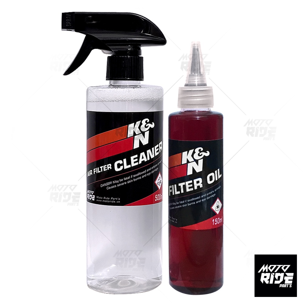 VỆ SINH LỌC GIÓ 250ml VÀ DẦU DƯỠNG LỌC GIÓ 150ml K&N CHIẾT LẺ