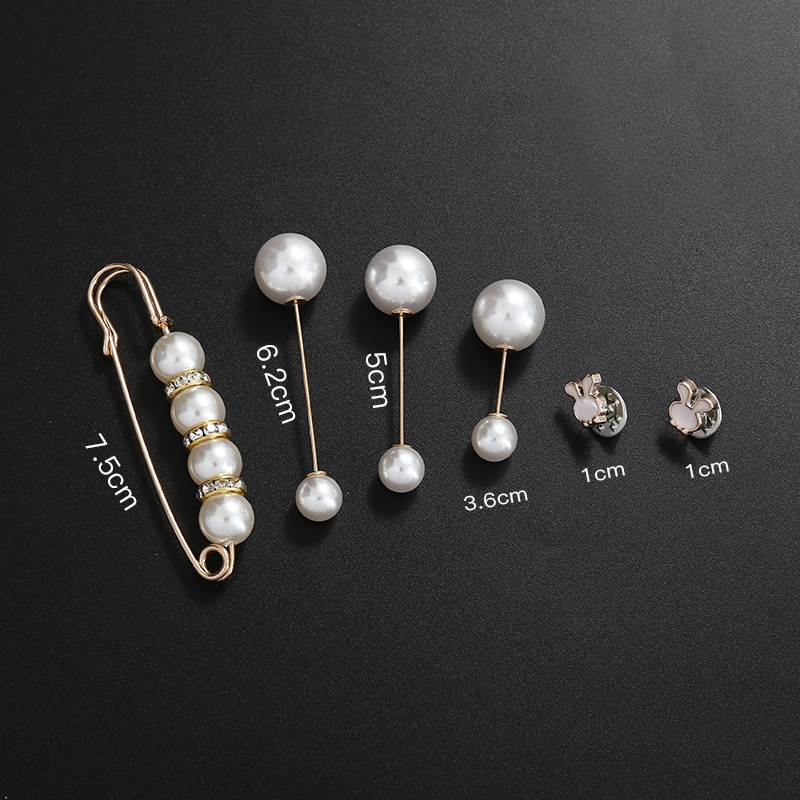 Ghim cài thắt lưng trang phục bằng kim loại đính ngọc trai thời trang cho nữ trâm ghim nhỏ