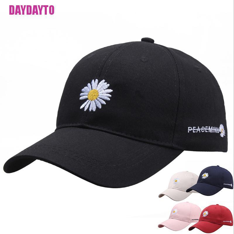 Mũ Lưỡi Trai Thêu Hình Hoa Cúc Dành Cho Nữ