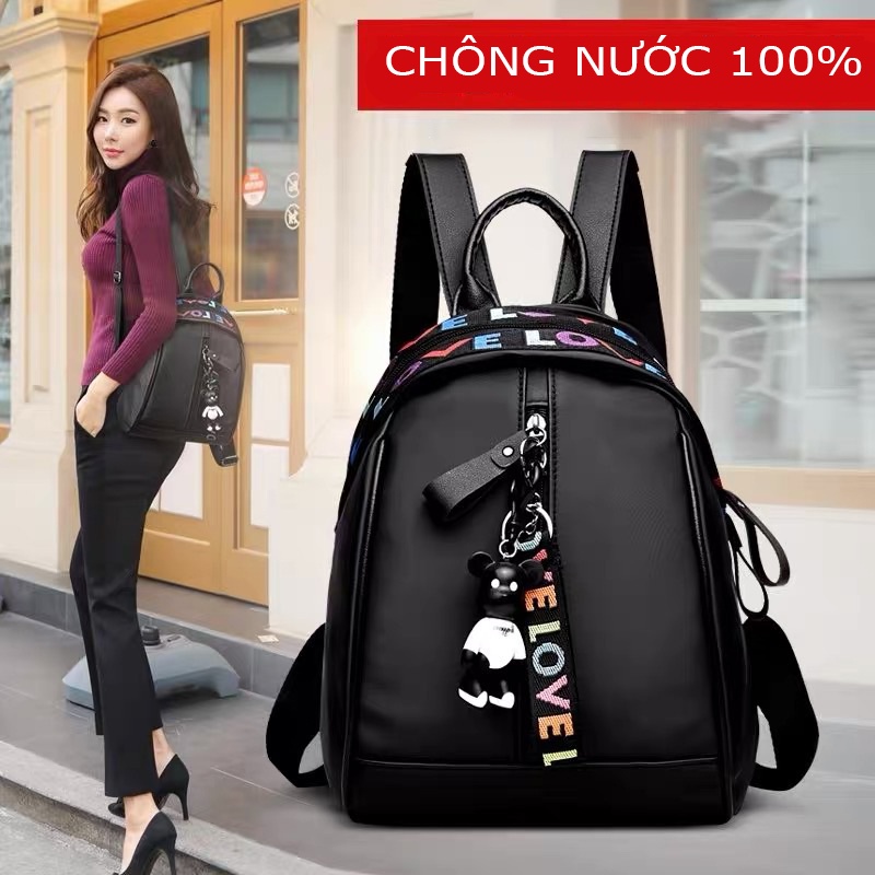 【Hàng có sẵn 】Balo nữ đi học ulzzang giá rẻ mini xinh xắn in thời trang nhiều ngăn