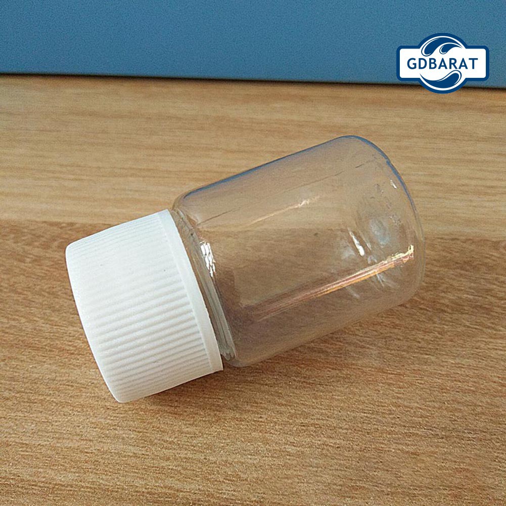 (Hàng Mới Về) Set 10 Lọ Nhựa Trong Suốt 30ml Đựng Thuốc / Kẹo Tiện Dụng