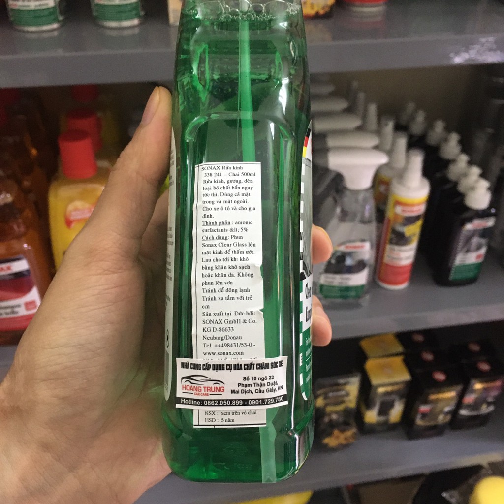 Sonax Nước rửa kính ô tô - Sonax Clear Glass 338241 - 500ml