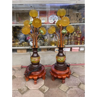 Đèn thờ lưu ly 5b 60p