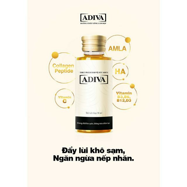 Combo 2h COLLAGEN ADIVA Hộp/14 chai