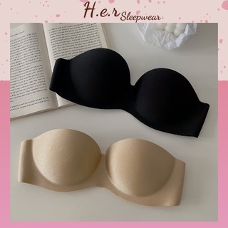 Áo lót ngực nữ cup ngang,quây ngang không dây, Áo ngực mặc đầm hở lưng chống tuột, bralette - Her Sleepwear