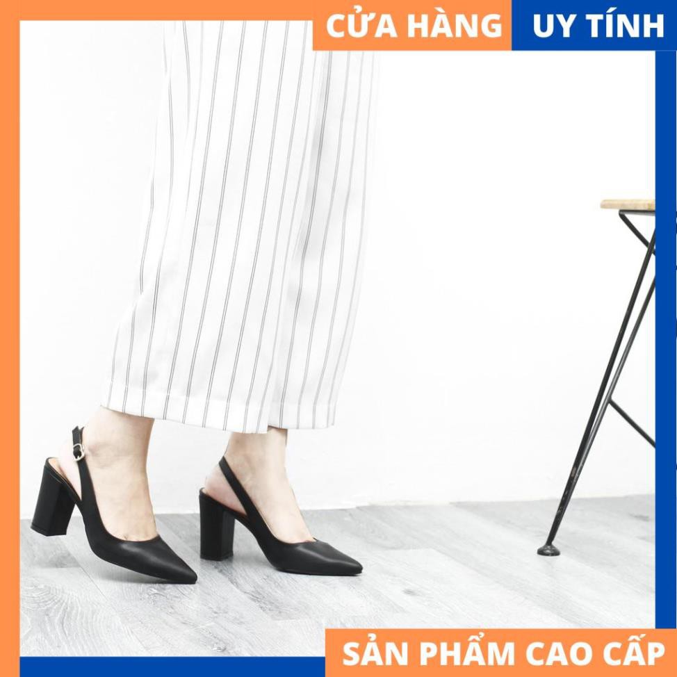 Giày Cao Gót 7cm Slingback Hở Gót Mũi Nhọn Cao Cấp P880 | WebRaoVat - webraovat.net.vn