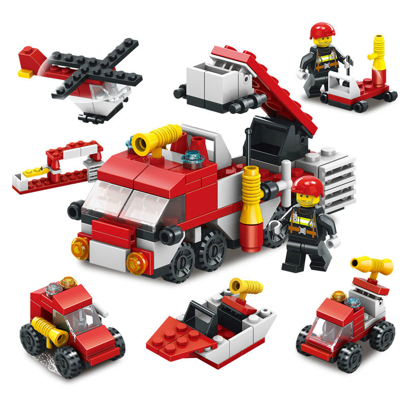 Bộ Đồ Chơi Lắp Ráp Mô Hình Xe Ô Tô 6 Trong 1 Cho Bé