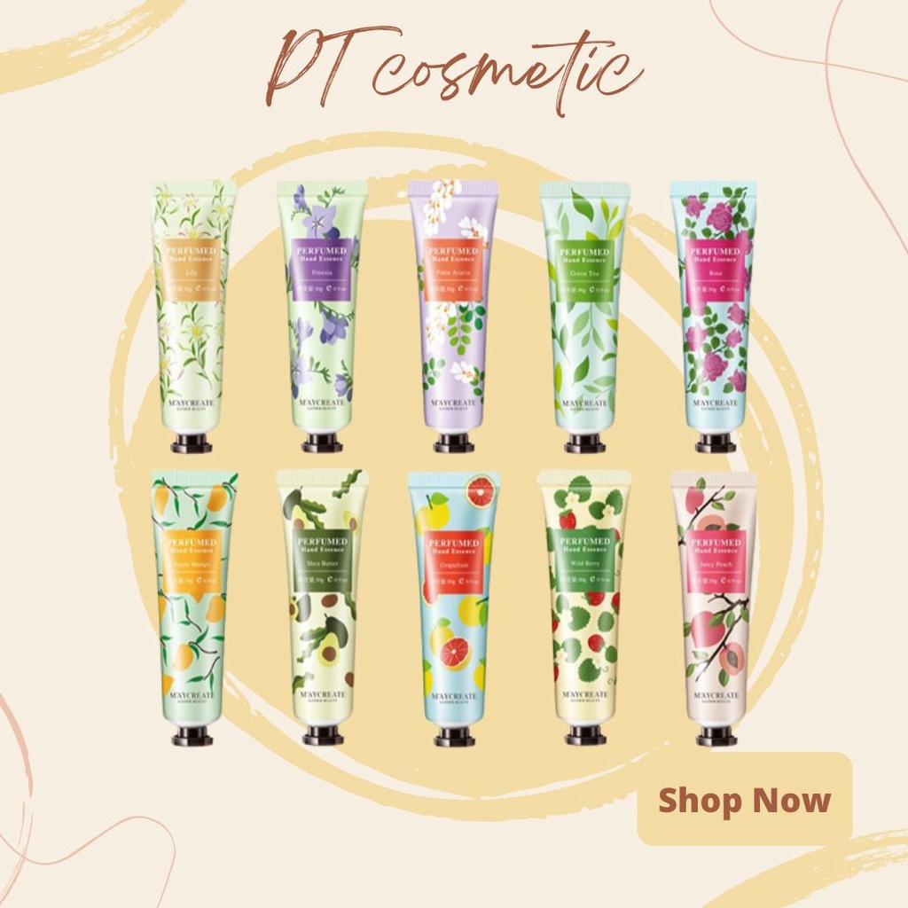 Kem Dưỡng Da tay Maycreate Perfumed Hand Essence 30g Giúp Làm Mềm, Dưỡng Ẩm Cho Da