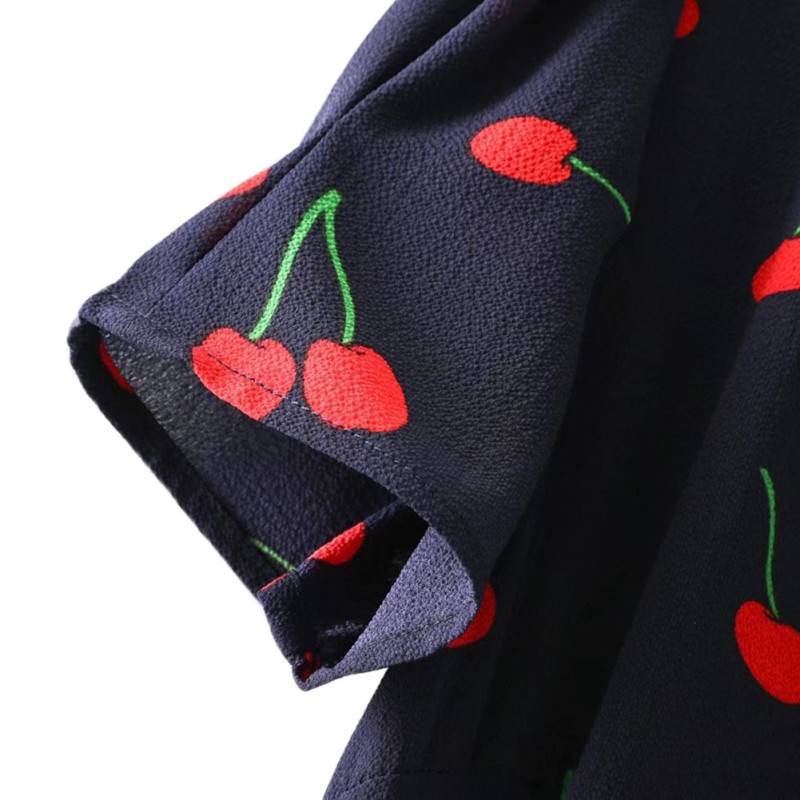 [Baywellfashion]Đầm nữ tay ngắn cổ chữ V in hoa phong cách Boho gợi cảm | BigBuy360 - bigbuy360.vn