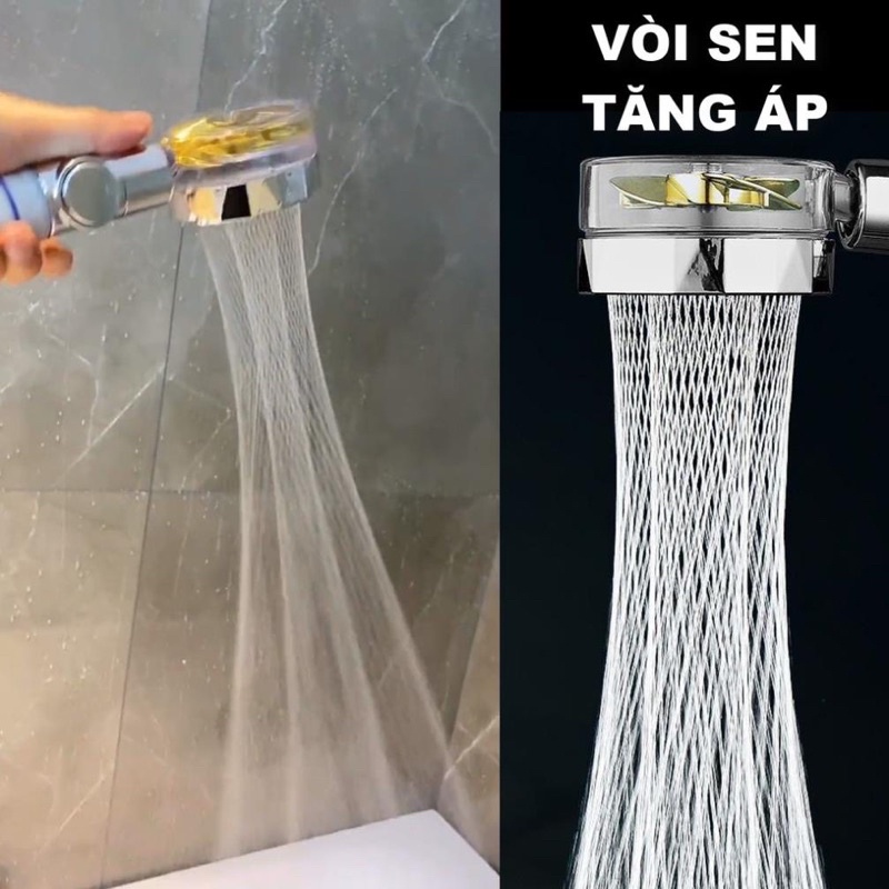 Vòi Sen Tắm Nóng Lạnh Tăng Áp Hiệu Quả Cho Nước Yếu Có Lõi Lọc Kèm Chế Độ Tia Nước Massage