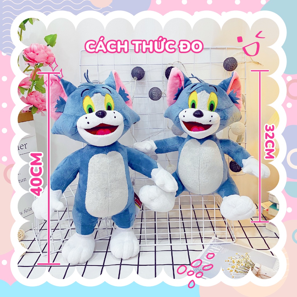 Gấu Bông Mèo Tom Cho Bé Trong Phim Hoạt Hình Tom &amp; Jerry Cao Cấp Memon