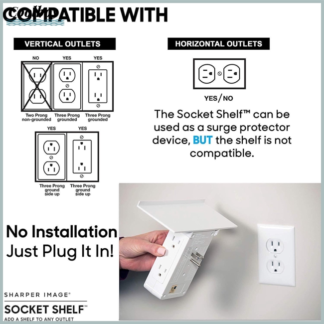 Ổ Cắm Điện 6 Cổng Usb 2 Cổng Tháo Rời Tiện Dụng