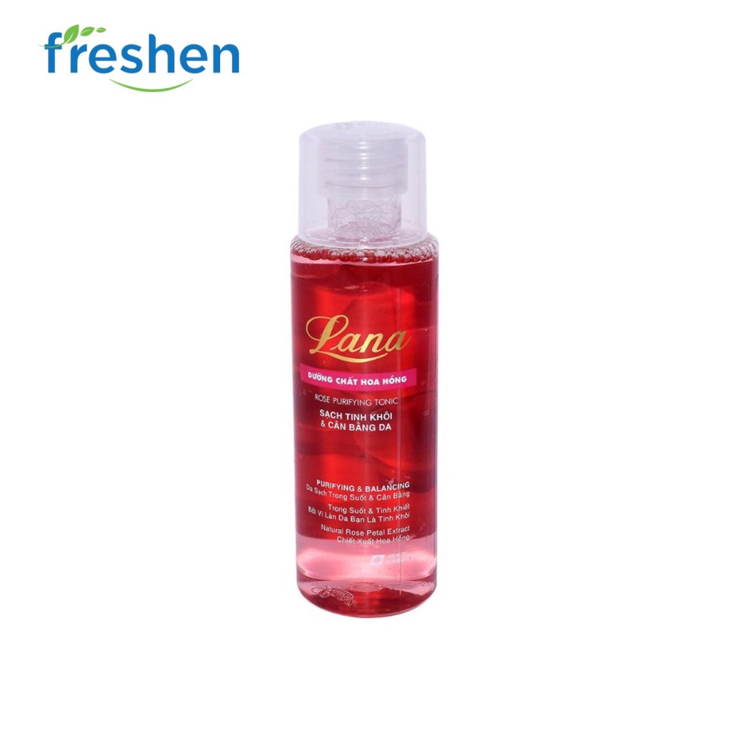 Nước Hoa Hồng 150ml Lana Giúp Cân Bằng Độ Ẩm, Làm Trắng Và Săn Chắc Da