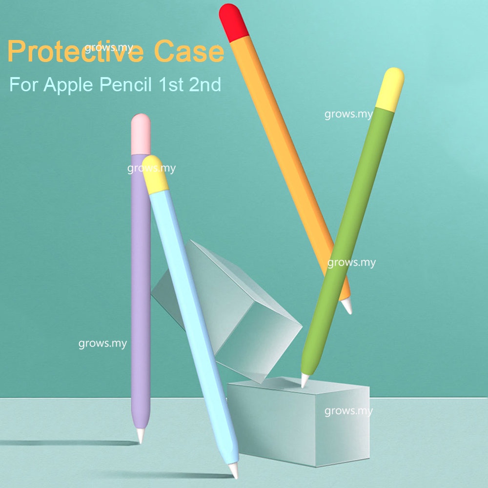 For Apple Pencil 2 1st 2nd Case Pencils Case Touch Pad Stylus Pen Protective Cover Portable Pouch Silicone Case