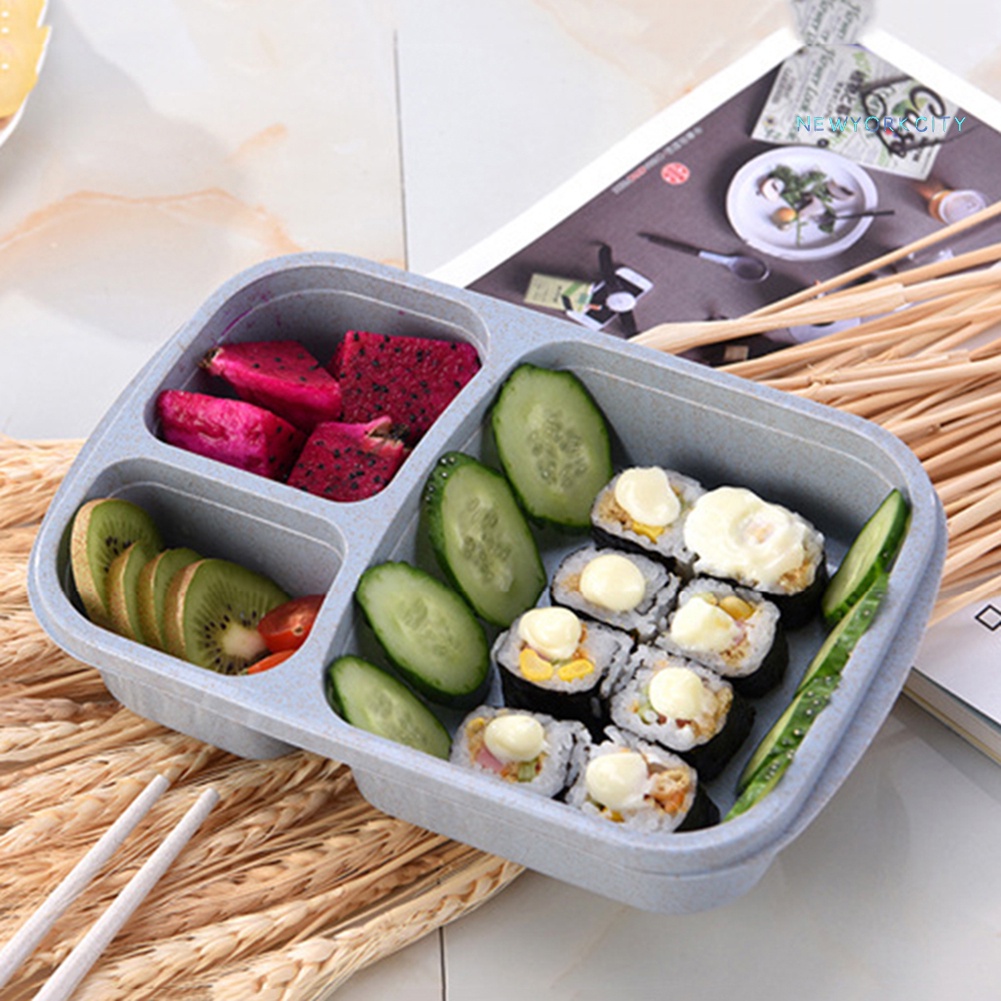 Hộp Đựng Cơm Trưa 3 Ngăn Chất Liệu PP