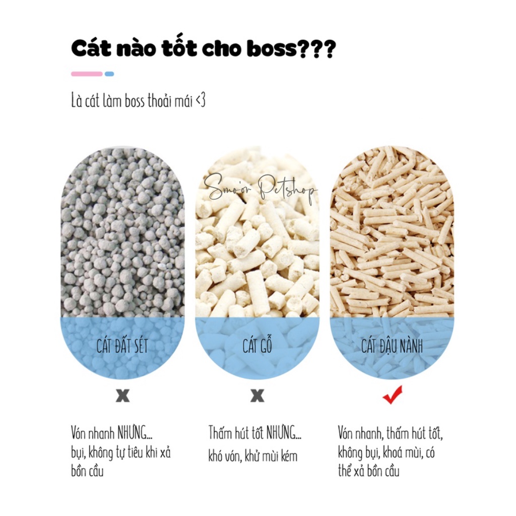 Cát đậu nành Cature Tofu siêu thơm siêu vón - Cát vệ sinh cho mèo